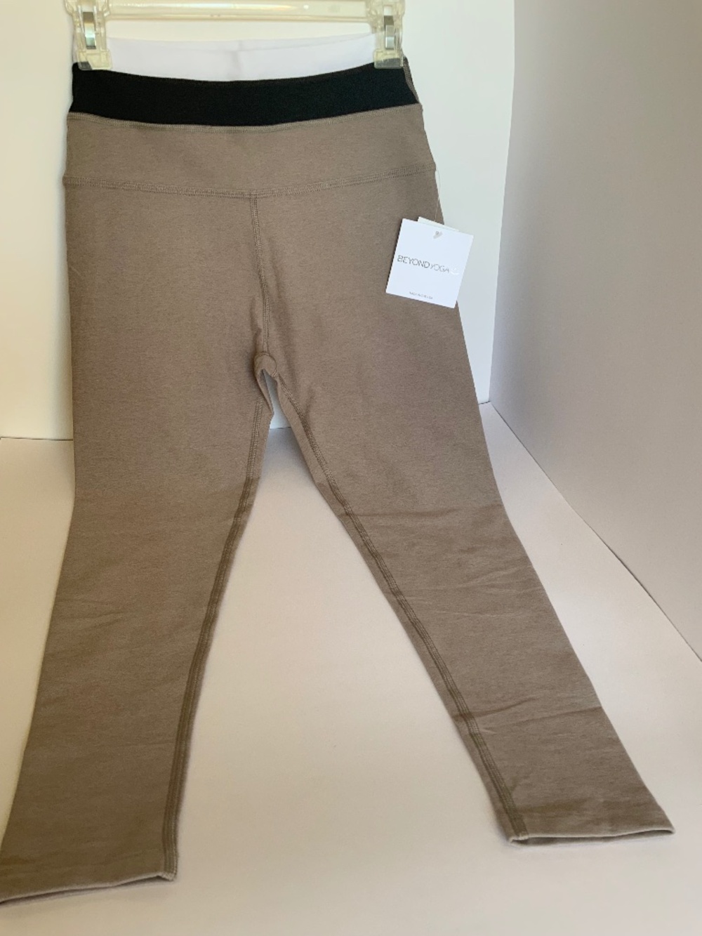 Beyond Yoga Spacedye Horizon Colorblock MIDI Leggings - Birch-Black-White - Lrg